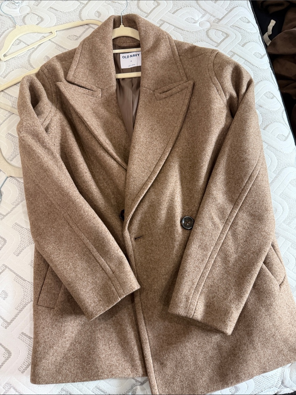 Old Navy Women's Brown Wool-Blend
Coat S